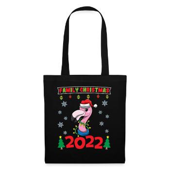 Noël en famille 2022 Drôle d’amoureux de Noël assorti - Sac en tissu - noir - Devant