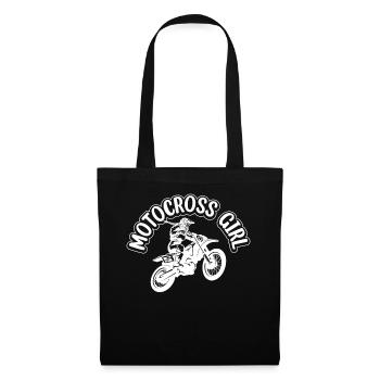 Dirtbike Girl Motocross Girl Enduro Off-road Super - Sac en tissu - noir - Devant