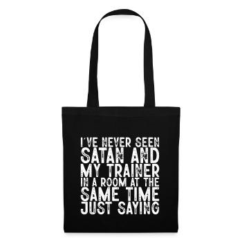Never Seen Satan And My Trainer In A Room 3 - Tote Bag - black - Front