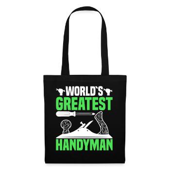 Le plus grand artisan du monde - artisans - Sac en tissu - noir - Devant