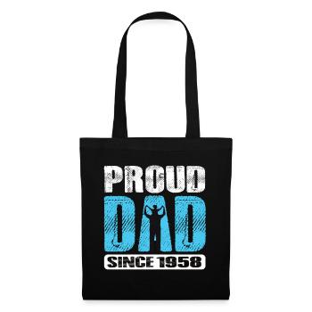 Proud Dad Since 1958 - Tote Bag - black - Front