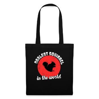 Cool squirrel saying - Tote Bag - black - Front