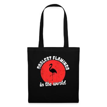 Cooler Flamingo Spruch - Stoffbeutel - Schwarz - Vorne