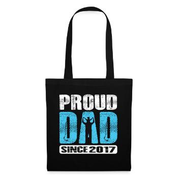 Proud Dad Since 2017 - Tote Bag - black - Front