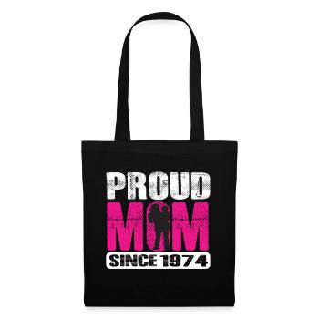 Proud Mom Since 1974 - Stoffbeutel - Schwarz - Vorne