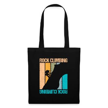 Rock Climbing - Stoffbeutel - Schwarz - Vorne