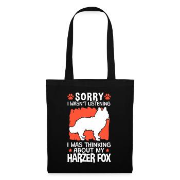 Ich habe an Harzer Fuchs gedacht Hütefuchs - Stoffbeutel - Schwarz - Vorne