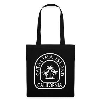 Catalina Island California Shirt, Coconut Trees - Tote Bag - black - Front