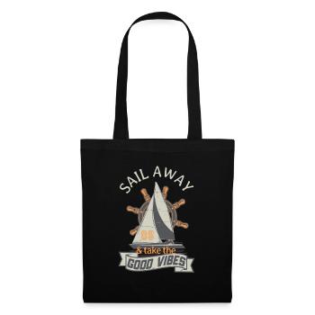Sailing Sailboat Captain Joy Sea Sailors - Tote Bag - black - Front