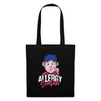 Cadeau de chemise de saison des allergies - Sac en tissu - noir - Devant