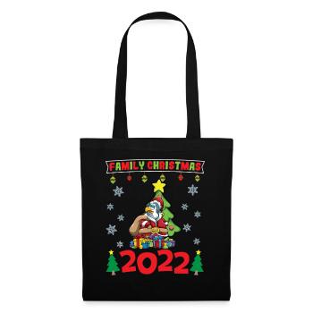 Noël en famille 2022 Drôle d’amoureux de Noël assorti - Sac en tissu - noir - Devant