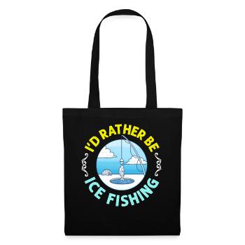 Ice fishing Fishermen Ice holes Ice drills Ice fishing - Tote Bag - black - Front