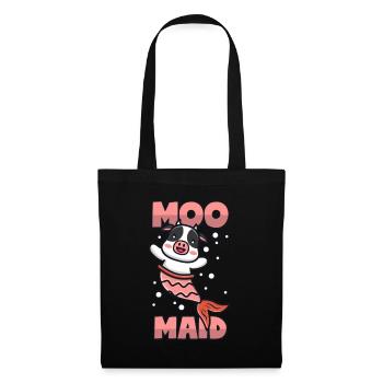 Vache + Sirène = Moomaid - Sac en tissu - noir - Devant