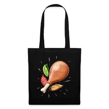 Roasted Turkey Leg Drumstick Family Meal On - Tote Bag - black - Front