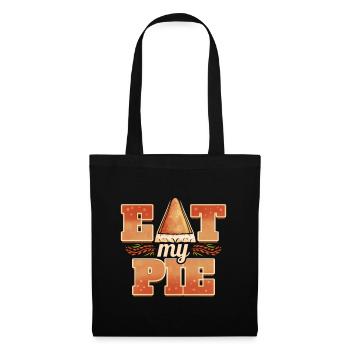 Eat My Pie Pumpkin Pie Piece Thanksgiving - Stoffbeutel - Schwarz - Vorne
