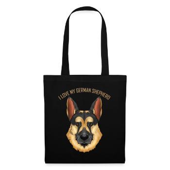 Dog Lover - I Love My English Shepherd - Tote Bag - black - Front