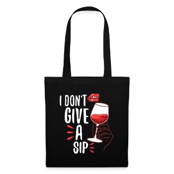 Je ne donne pas une gorgée - Sac en tissu - noir - Devant