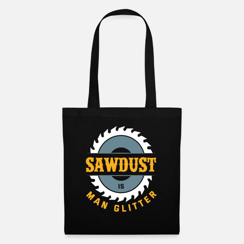 Heimwerker Handwerker Schreiner Geschenk - Stoffbeutel - Schwarz