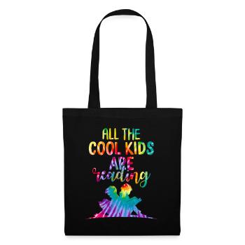 Tous les enfants cool lisent des amoureux des livres de chemises - Sac en tissu - noir - Devant