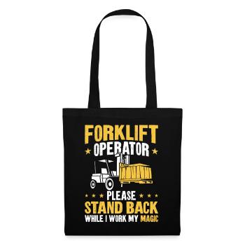 Certified Forklift Truck Operator - Stoffbeutel - Schwarz - Vorne