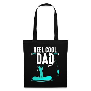 Reel Cool Papa Angler Fishing Fishing Fisherman - Tote Bag - black - Front