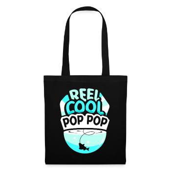Reel Cool Grandpa Fishing Fisherman Angler Fishing - Tote Bag - black - Front