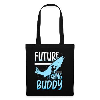 Future fishing buddy angler fishing friend - Tote Bag - black - Front