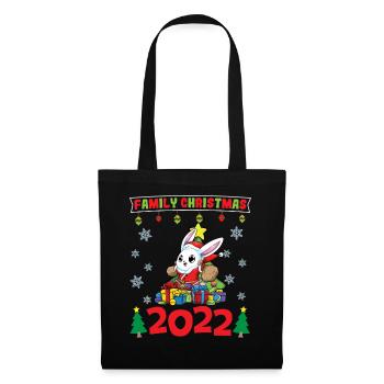 Noël en famille 2022 Drôle d’amoureux de Noël assorti - Sac en tissu - noir - Devant