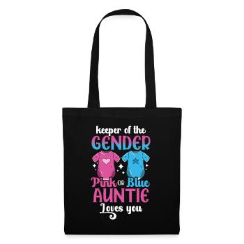 Gardienne du genre Pink Or Blue Auntie Loves You - Sac en tissu - noir - Devant