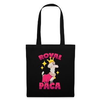 Royal Alpaca: Royalpaca puns - Tote Bag - black - Front