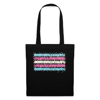 Transgender Transsexual Transsexual Flag - Tote Bag - black - Front