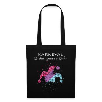 Carnival Fool Jeck Confettis Bisexualité bisexuelle - Sac en tissu - noir - Devant