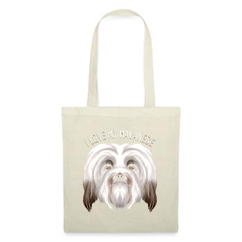 Dog Lover - J’aime mon havanais - Sac en tissu - nature - Devant