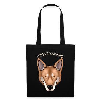Dog Lover - I Love My Canaan Dog - Stoffbeutel - Schwarz - Vorne