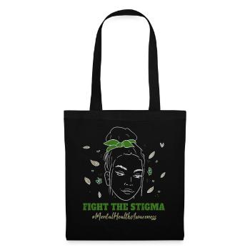 In May Wear Green Mental Health Awareness Month - Stoffbeutel - Schwarz - Vorne