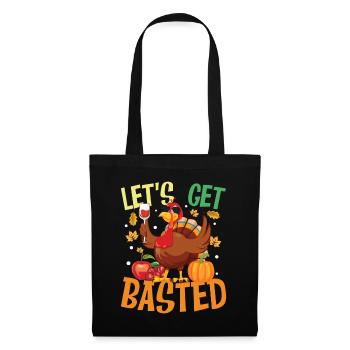 Let's Get Basted für die Familie - Stoffbeutel - Schwarz - Vorne