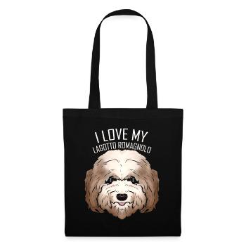 Dog Lover - I Love My Lagotto Romagnolo - Stoffbeutel - Schwarz - Vorne
