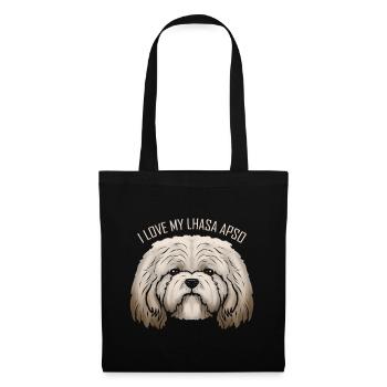 Dog Lover - I Love My Lhasa Apso - Tote Bag - black - Front
