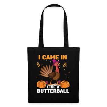 Funny Pumpkin And Turkey Fall Autumn Thanksgiving - Tote Bag - black - Front