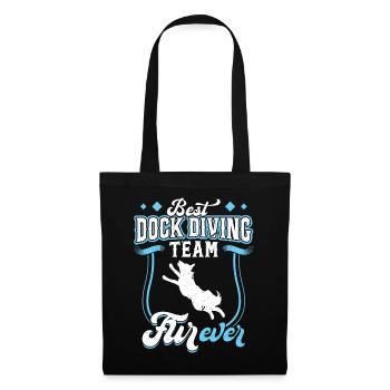 Best Dock Diving Team FURever - Stoffbeutel - Schwarz - Vorne