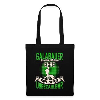 Galabauer ist eine Ehre Gartenbau Galabau - Stoffbeutel - Schwarz - Vorne