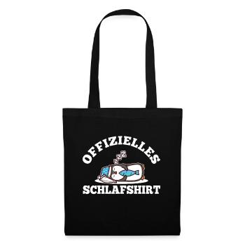 Chemise de couchage officielle Pingouin - Sac en tissu - noir - Devant
