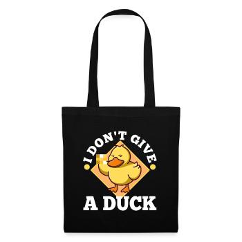 I Don't Give A Duck - Tote Bag - black - Front