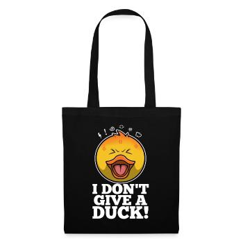 I Don't Give A Duck - Tote Bag - black - Front