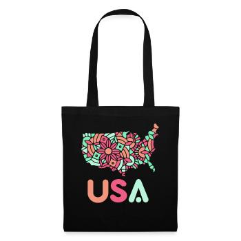 États-Unis Patriotes Américains États-Unis Amérique - Sac en tissu - noir - Devant
