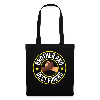 Brother and best friend Schwarz brothers team - Tote Bag - black - Front