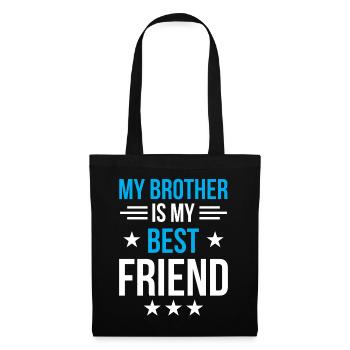 Mon frère est mon meilleur ami les frères de l’équipe - Sac en tissu - noir - Devant