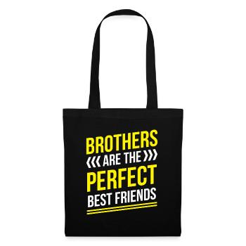 Les frères sont les meilleurs amis parfaits - Sac en tissu - noir - Devant