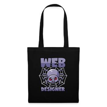 Spider: Web Designer - Tote Bag - black - Front