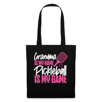 Pickleball Grandma Grandma Is My - Stoffbeutel - Schwarz - Vorne